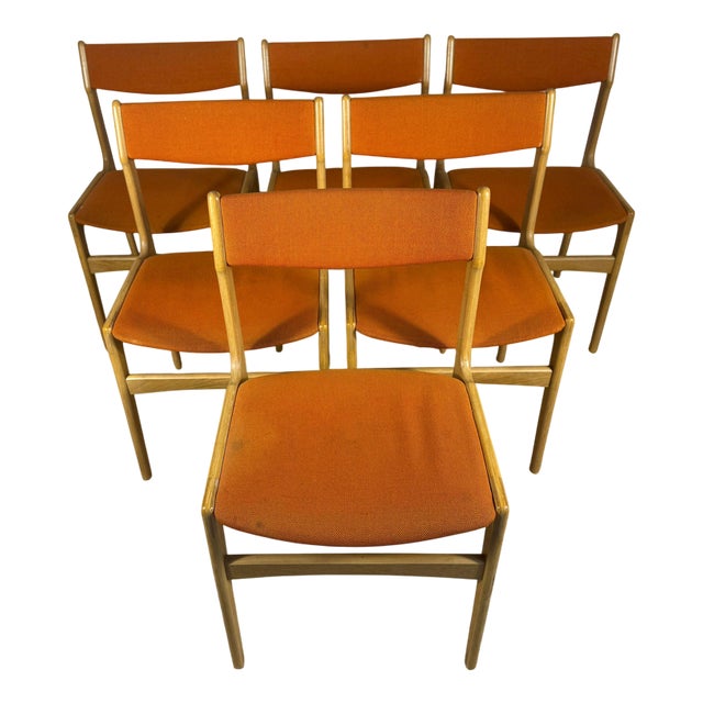 Vintage Danish Chairs, 1960s, Set of 6 For Sale