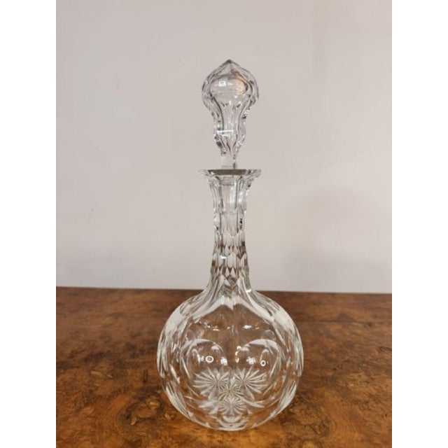Early 20th Century Antique Edwardian Cut Glass Decanters, 1900, Set of 4 For Sale - Image 5 of 6