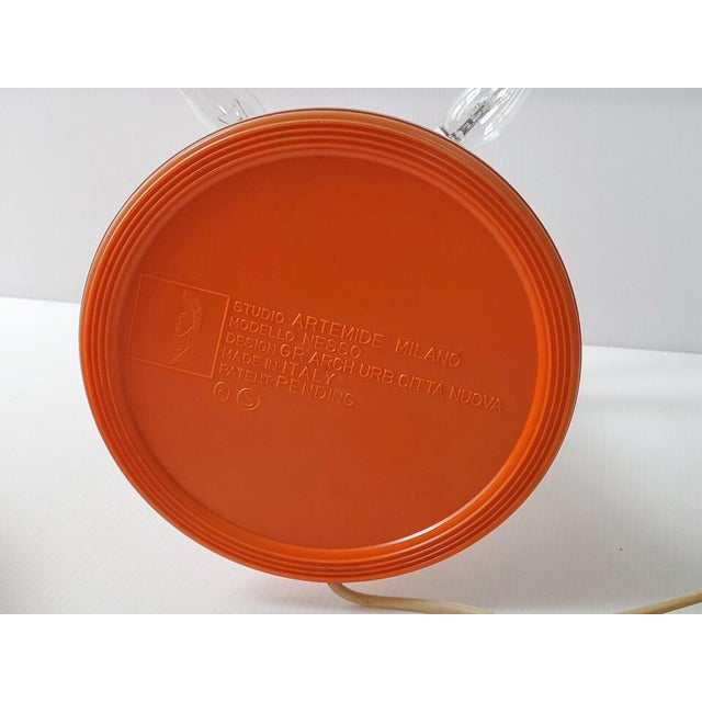 Nesso Table Lamp in Orange by Giancarlo Mattioli for Artemide, 1960s For Sale - Image 11 of 14