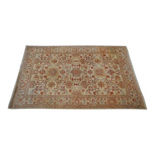 Hand Woven Low Weave Approx. 6x9 Turkish Area Rug For Sale
