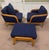 Baker Furniture Company Pair of Baker McGuire Resort Teak Schooner Lounge Chairs With Ottoman For Sale - Image 4 of 10