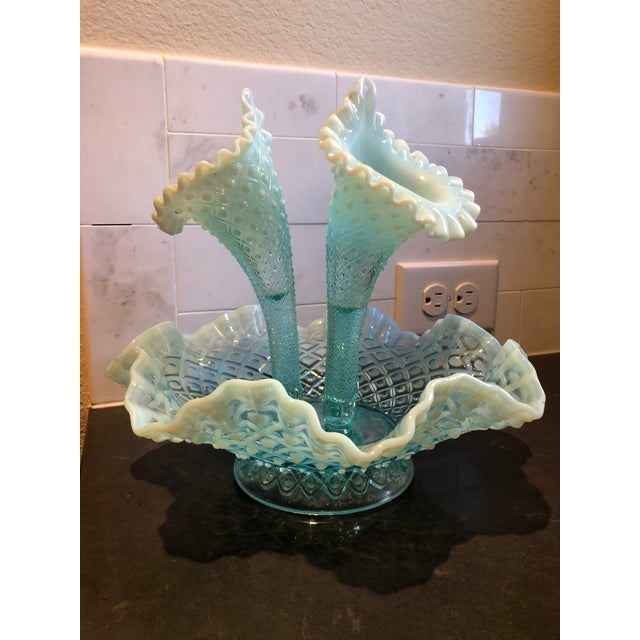Fenton Epergne Vase Chairish