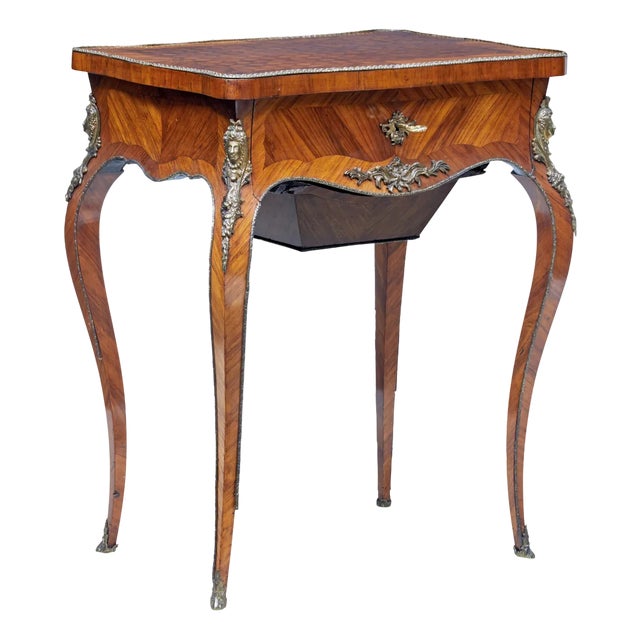 Antique French Sewing Worktable, 1870 For Sale