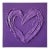 Purple Abstract Heart Painting For Sale
