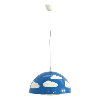 Blue Fun Cloud Pendant Lamp attributed to Henrik Preutz for Ikea, 1990s For Sale