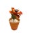Vintage Potted Tole Red Poppy Flower / Floral Arrangement by Artist Helen Hornberger in an Antique Terracotta Pot For Sale - Image 4 of 9