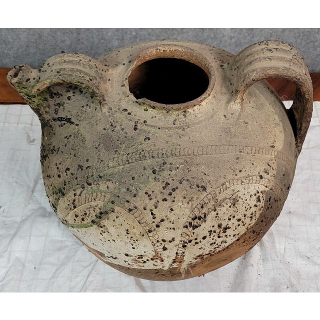Sculpture Materials Traditional Berber Terracotta Pottery Vase For Sale - Image 7 of 9