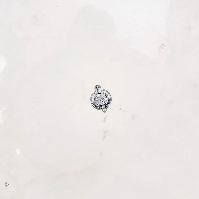 19th Century Antique English Staffordshire Oval Earthenware Platter For Sale - Image 9 of 10