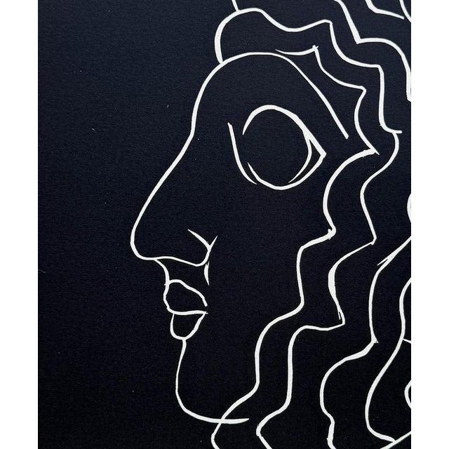 Henri Matisse, Profile, Sumerian Head, Engraving, 1944 For Sale - Image 4 of 6