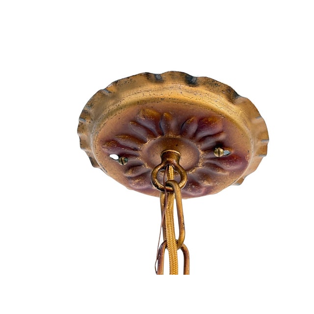 1920s 1920s Tall Spanish Revival Hallway Light With Original Paint Finish #2604 For Sale - Image 5 of 13