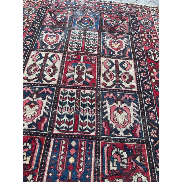Vintage Distressed Bakhtiar Rug, 1950s For Sale - Image 17 of 18