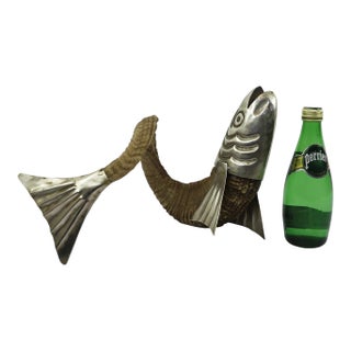 1970s Mexican ram's horn in fish form For Sale