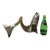 1970s Mexican ram's horn in fish form For Sale