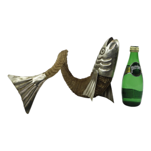 1970s Mexican ram's horn in fish form