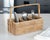 Artifacts Rattan 3 Section Cutlery Caddy with Handle in Honey Brown For Sale In Houston - Image 6 of 9