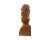 1960s Vintage Mid Century Modern Large Carved Wood Tiki Head 1960s For Sale - Image 5 of 12