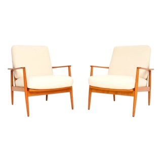 Vintage Lounge Chairs by Knoll Antimott, 1960, Set of 2 For Sale