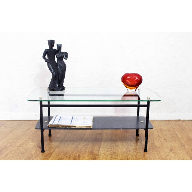 Vintage French Glass Coffee Table, 1960 For Sale - Image 12 of 12