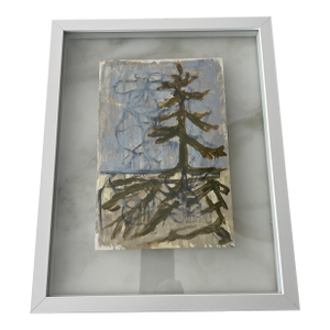 Contemporary Framed Mixed Media Landscape Painting