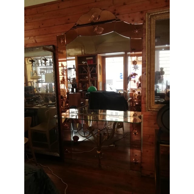 Mirror with Console from Cristal Art Turin, Italy, 1950s For Sale - Image 12 of 14