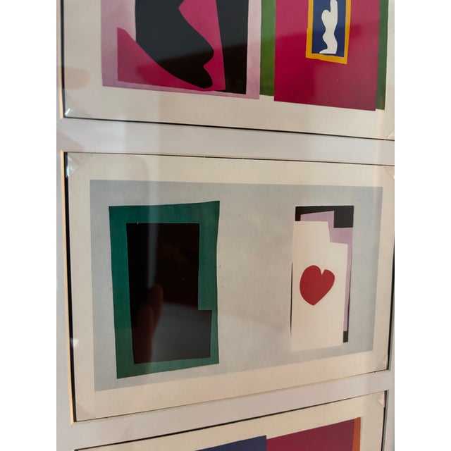 1990s 1990s Matisse Prints From the Jazz Series the Heart Wolf and Destiny Matted in Black Frame For Sale - Image 5 of 7