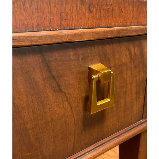Brown 1960s Baker Furniture Mid-Century Modern Rosewood Side End Table With Drawer For Sale - Image 8 of 12