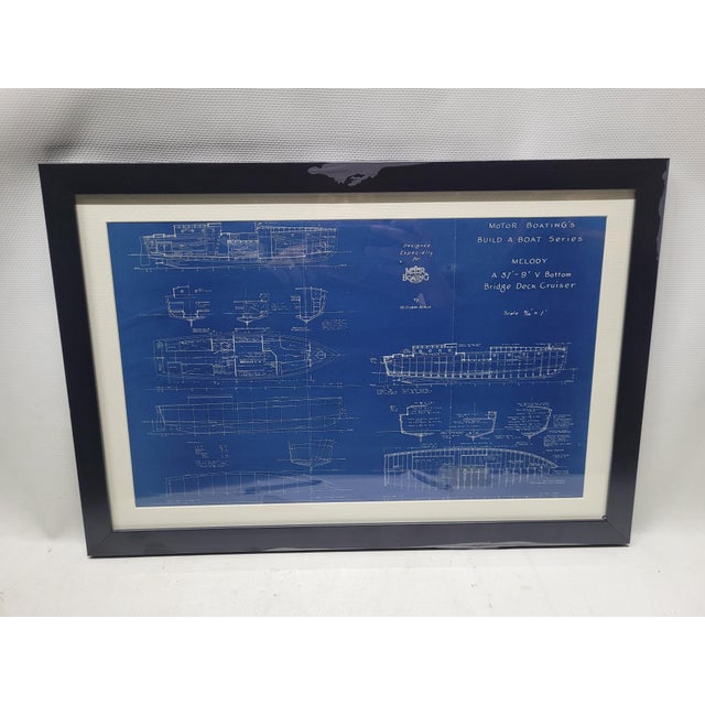 Boat Blueprint of the "Melody" from Motor Boating Publications For Sale - Image 4 of 11