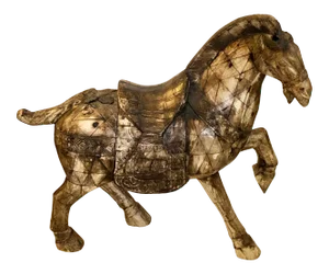 Asian Style Wood Horse