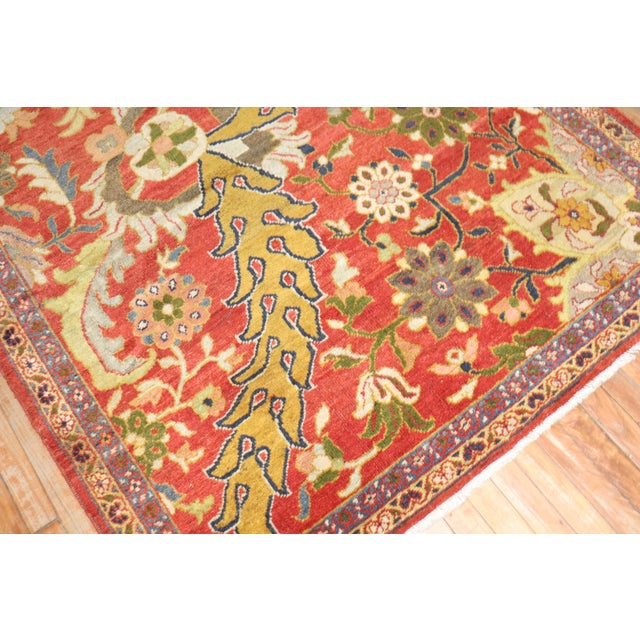 Antique Persian Sultanabad Sampler 19th Century Rug - 4'9" x 5'8" For Sale In New York - Image 6 of 12