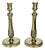 Antique French Brass Candlesticks, 1800s, Set of 2 For Sale