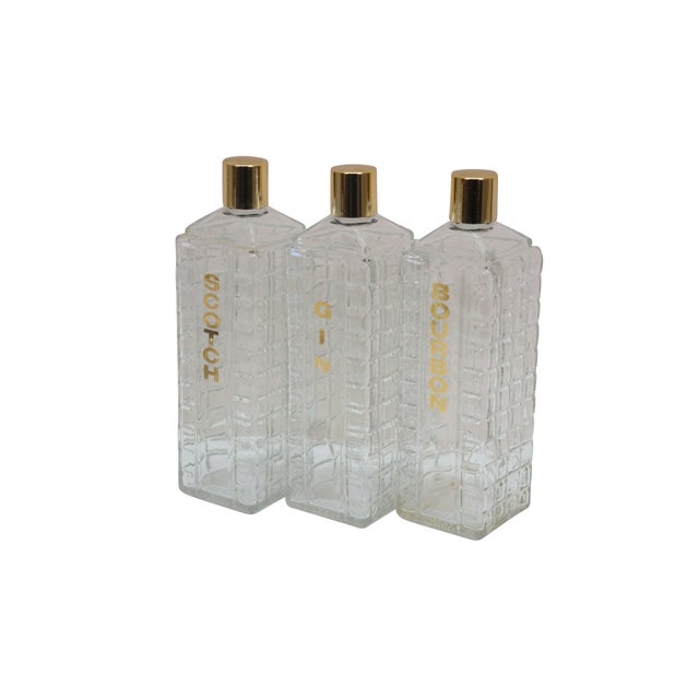 Mid-Century Modern Mid 20th Century Folk Art Wall Hanging Mini Bar W Karoff Barware Decanters & Glasses - 19 pcs For Sale - Image 3 of 18