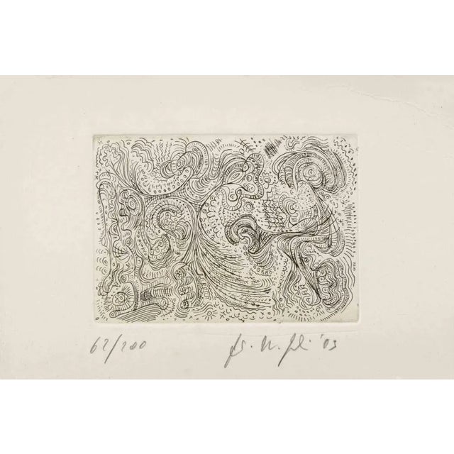Etching realized by Fausto Maria Franchi in 2003. Edition of 62/200. Hand signed and numbered in pencil. Excellent...
