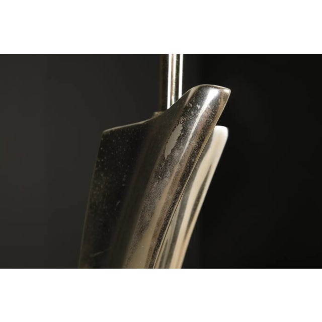 Maurizio Tempestini for Laurel Lamp Co Sculptural Chrome Arc Table Lamp, 1970s For Sale - Image 16 of 17