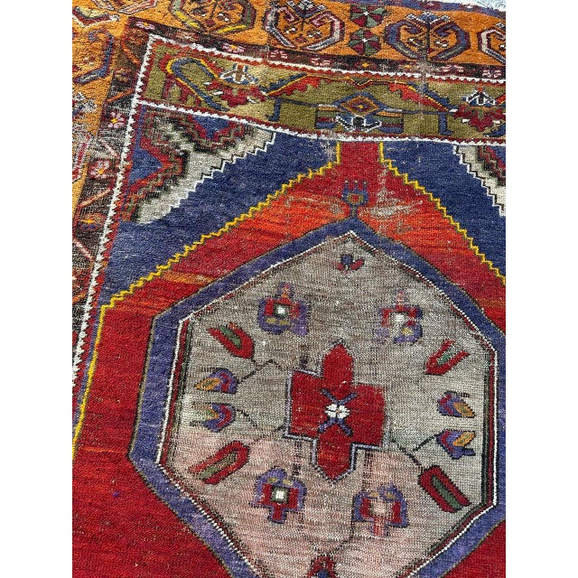 Vintage Turkish Distressed Rug, 1930s For Sale - Image 18 of 18