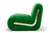 Contemporary Frenesí Lounge Chair in Green Velvet from Moanne by Moanne For Sale - Image 3 of 8