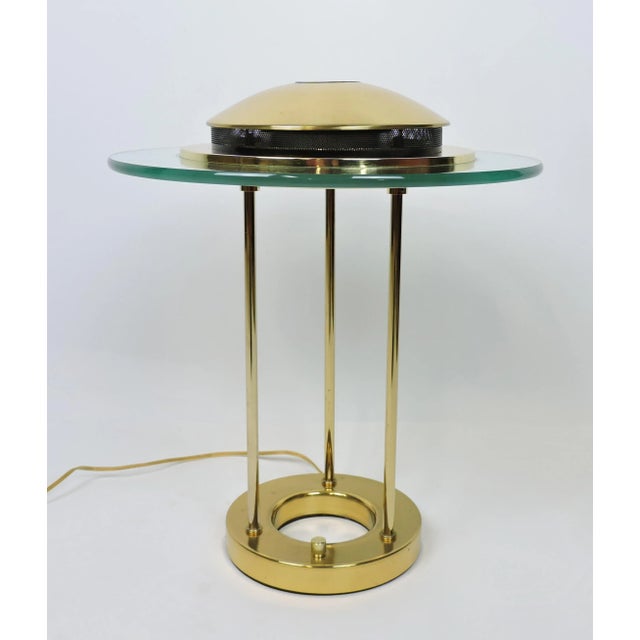 George Kovacs 1980s Robert Sonneman Postmodern Saturn Desk Lamp For Sale - Image 4 of 12