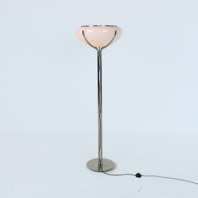 Large Quadrifoglio floor lamp, designed by the design team of Harvey Guzzini under the direction of Luigi Massoni (Studio...