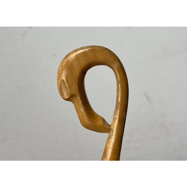 Mid-Century Wooden Flamingo Figurine, 1960s For Sale - Image 5 of 17