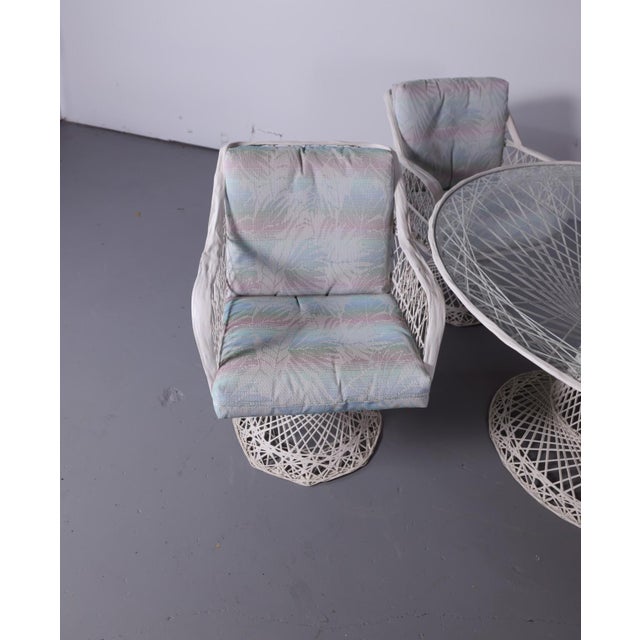 Vintage Spun Fiberglass Patio Set With Chaise & Plant Stands - Circa 1960's For Sale In Orlando - Image 6 of 11