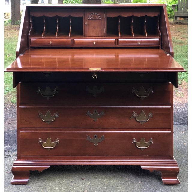 Vintage Monitor Furniture Co. Of Jamestown Ny Chippendale Style Cherry