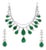 Gia Certified 75 Ct Zambian Emerald & 30Ct Diamond Necklace Earring Bridal Suite For Sale