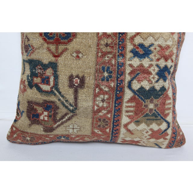 1910s Antique Tribal Bohemian Home Decor Pillow -20'' X 20'' For Sale - Image 5 of 9