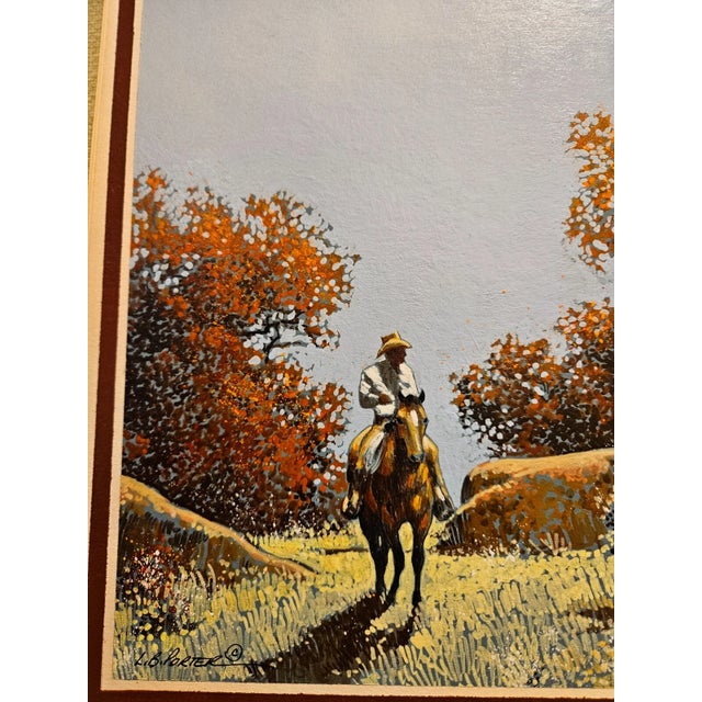 1980s Original Watercolor Gouache. "The New Season" by L.B. Porter For Sale - Image 4 of 6