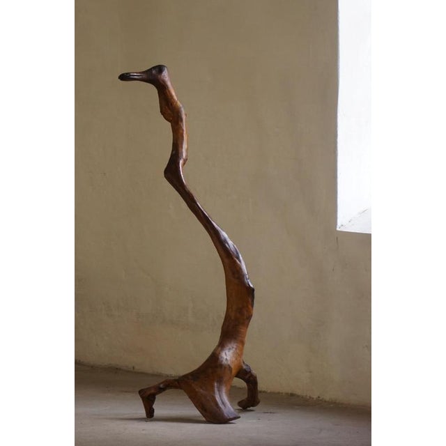 French Artist, Abstract Organic Carved Bird Form, 1960s, Wood For Sale - Image 12 of 18