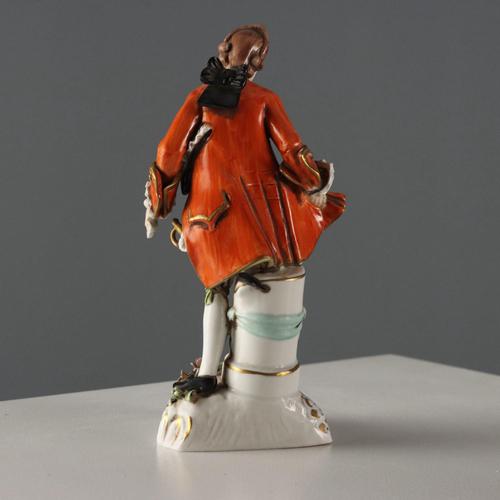 Antique 19th Century Figurines from Rudolstadt Porcelain, Germany, Set of 2 For Sale - Image 13 of 16