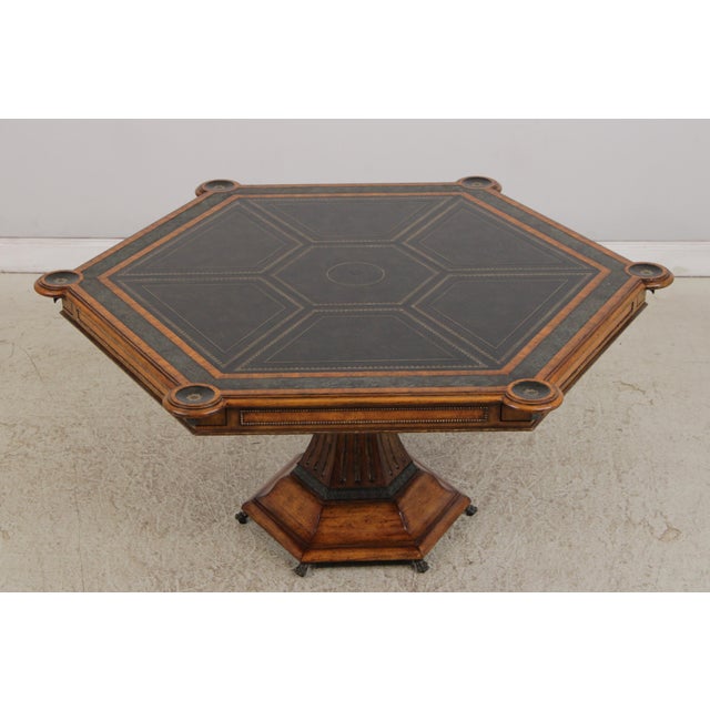 Age: C.2013 Details: Factory Distressed Ball & Claw Feet High Quality Construction Large Impressive Table Nice Tooled...