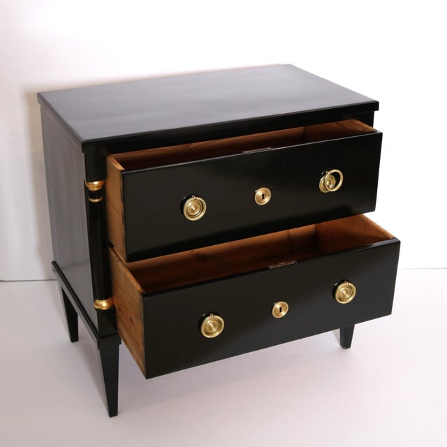 Fine Pair of Ebonized Bedside Chest of Drawers, 19th/20th Century For Sale - Image 4 of 18