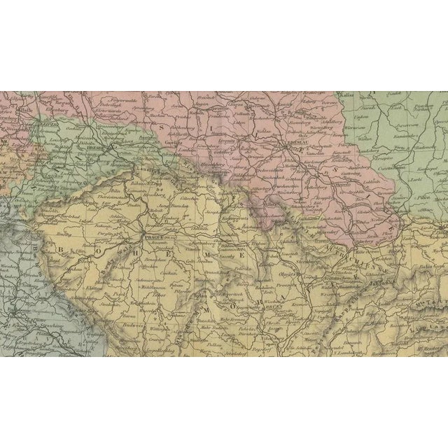 Antique Map of Germany and Central Europe by Andriveau-Goujon, 1865 For Sale - Image 9 of 10