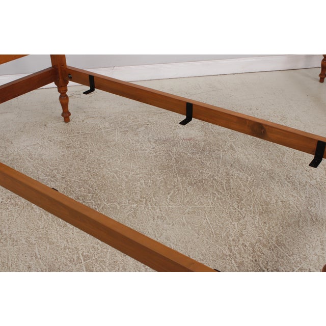 Pair of Pineapple Post Twin Size Maple Beds For Sale - Image 12 of 14