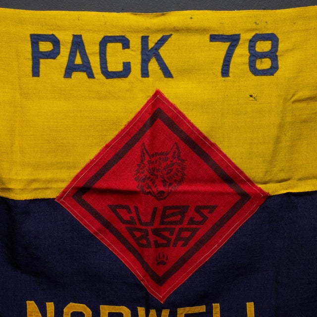 Vintage Cub Scouts Flag Troop, Norwell, Mass c.1940 For Sale - Image 4 of 7